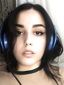 Big Messy Cumshot With Black Bikini