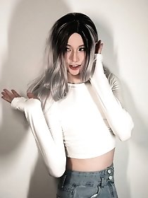 More photos of people climbing ladders.