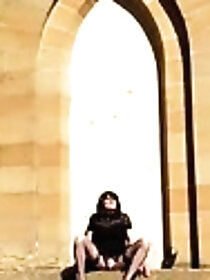 Femboy fitness model shows off sexy body in workout video